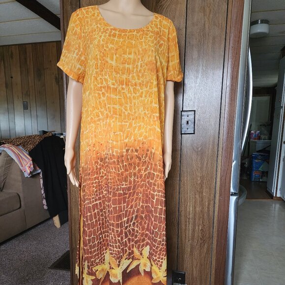 Gabrielle Smock Pullover Type Dress-Sz 14 - Picture 1 of 6